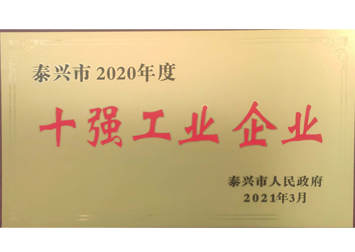 20年泰興市十強企業